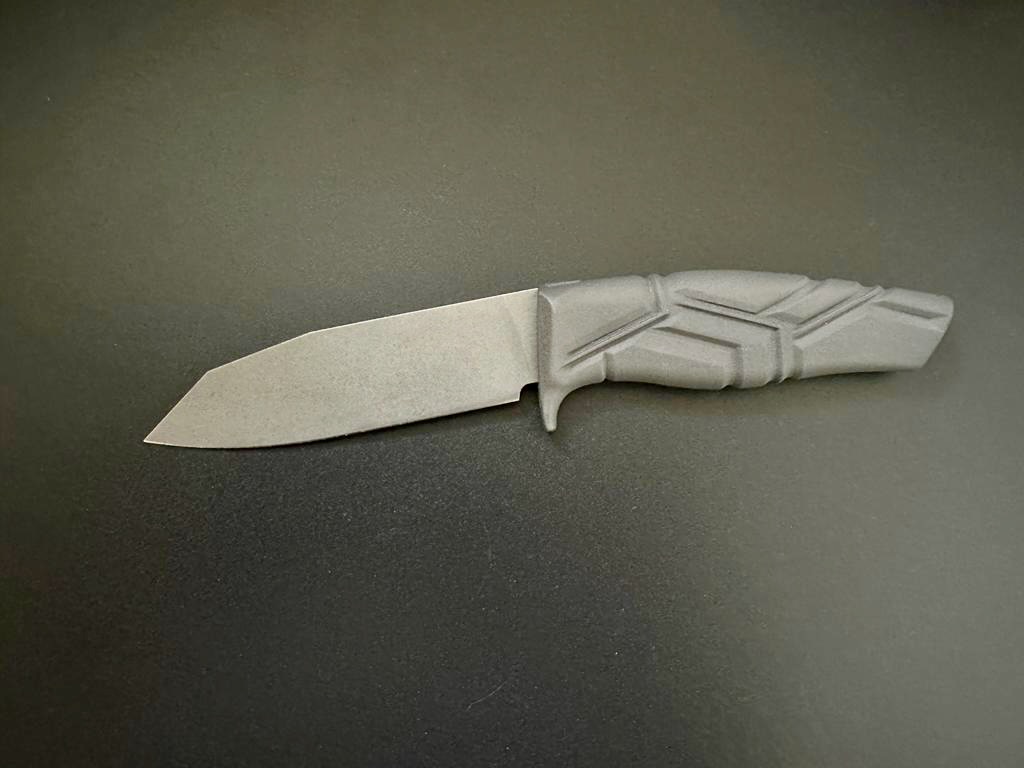 TiNy "Stream" with Sheepfoot blade in 1.2695 steel (without sheath)