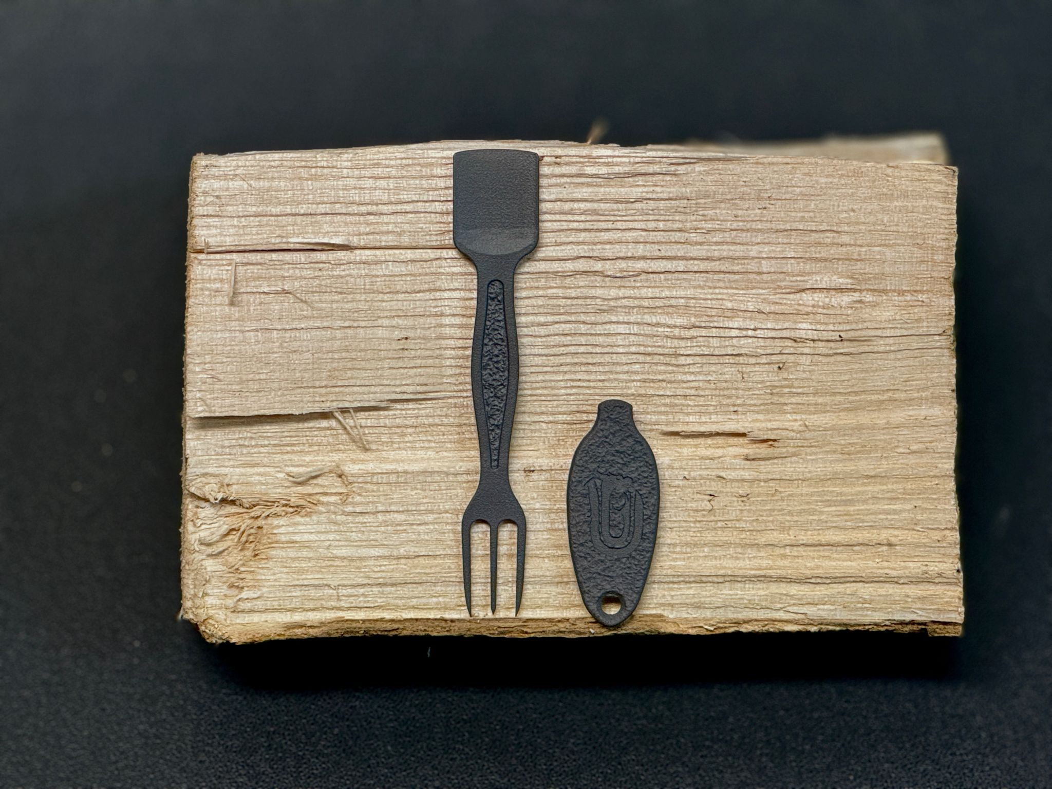 3DTi-Spork (Spoon+Fork) AnoBlack 3DTi-Spork (Spoon+Fork) AnoBlack